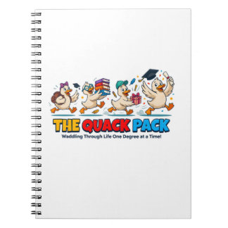Quack Pack Duck Graduation Humor Notebook