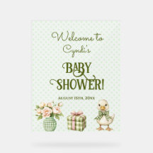 Quack! Quack! Says the Duck Acrylic Baby Shower