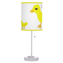 Quack Quack Yellow Rubber Ducky Nursery Table Lamp