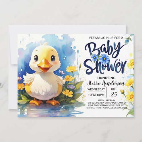Quack_tastic Baby Shower Magic invitation