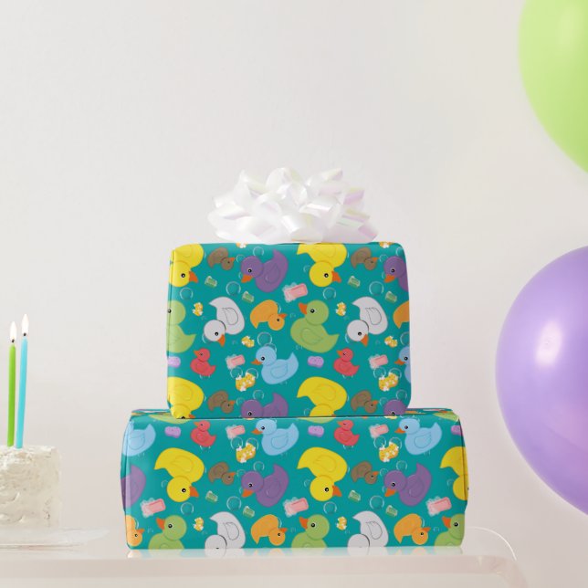 Quack-tastic Rubber Duck Wrapping Paper (Party Gifts)