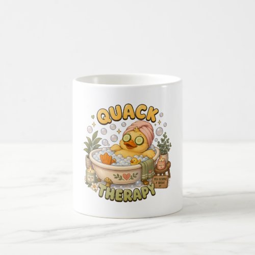 Quack Therapy Cute Spa Duck Kawaii Coffee Mug