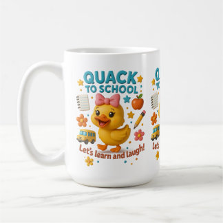 Quack to School – Funny Duck Back-to-School Mug fo