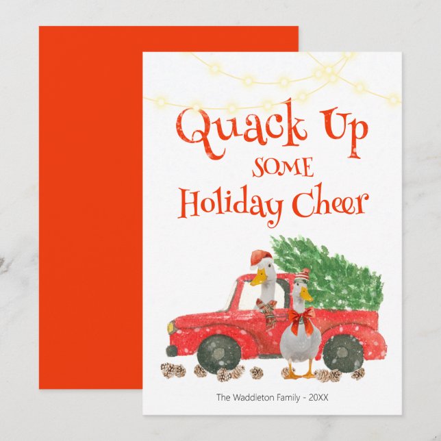 Quack Up Some Holiday Cheer Duck (Front/Back)