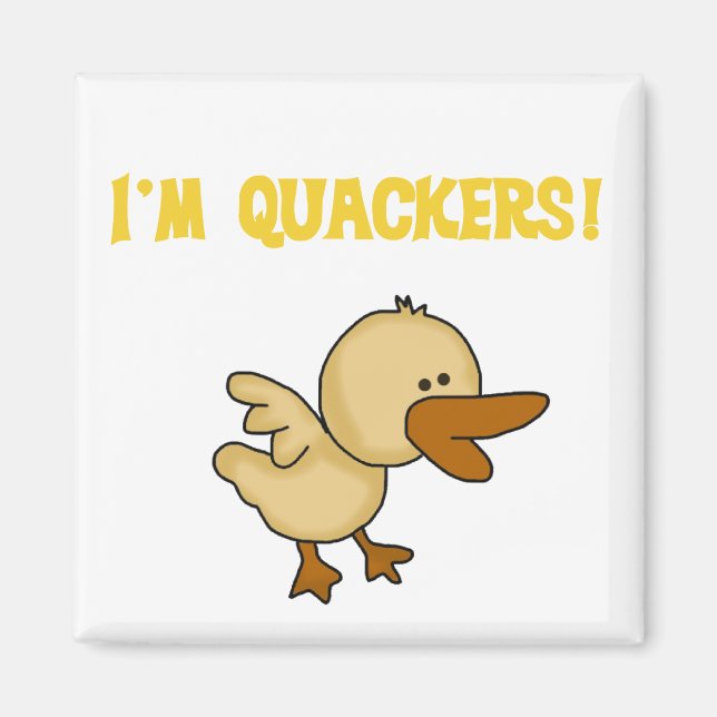 Quackers Duck Tshirts and Gifts Magnet (Front)