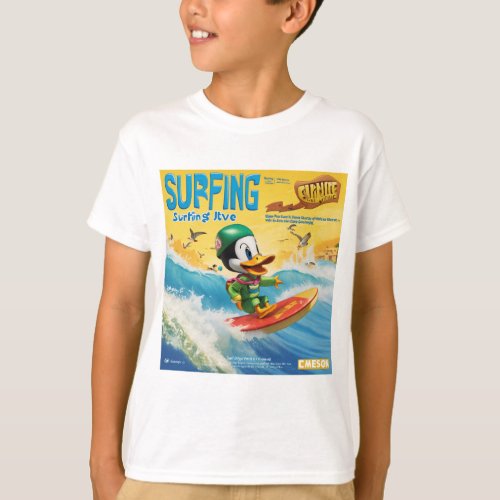 Quackin Waves Steves Surfing Adventure T_Shirt