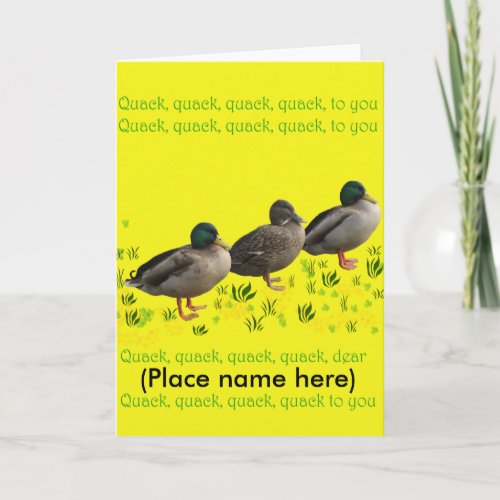 Quacking good card