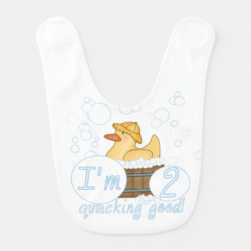 Quacking Good Duck 2nd Birthday Bib