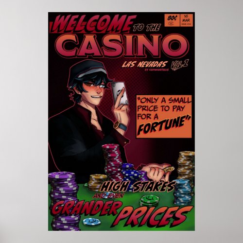 Quackity Casino Dream SMP Las Nevadas Comic v3 Poster