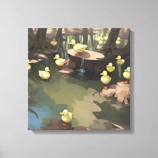 Quacktastic Waters (AI) Canvas Print (Front)