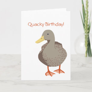Quacky Birthday Greeting Card
