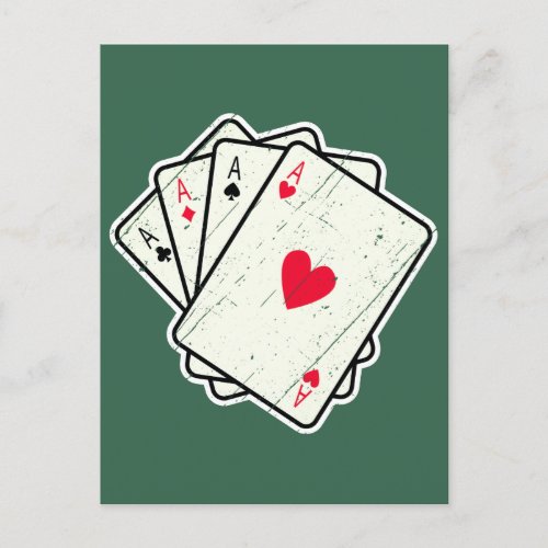 Quad Aces All 4 Lucky Ace Cards