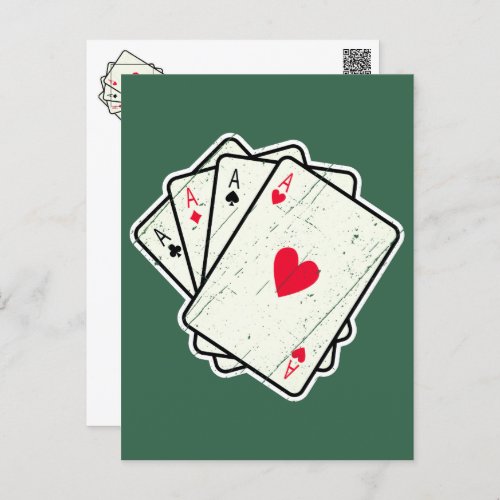 Quad Aces All 4 Lucky Ace Cards