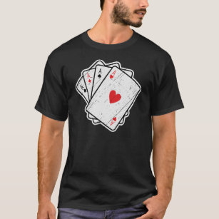 Quad Aces: All 4 Lucky Ace Cards T-Shirt
