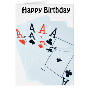 Quad Aces, Birthday Card