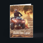 Quad ATV Off-Road Vehicle Birthday Son-in-law Card<br><div class="desc">Quad ATV Off-Road Vehicle Birthday for your Son-in-law</div>