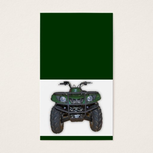 Customizable quad bike - atv business card