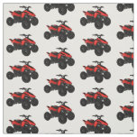 Quad bike atv cartoon illustration fabric