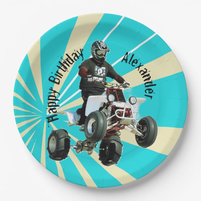 Quad bike / ATV Paper Plates (Front)