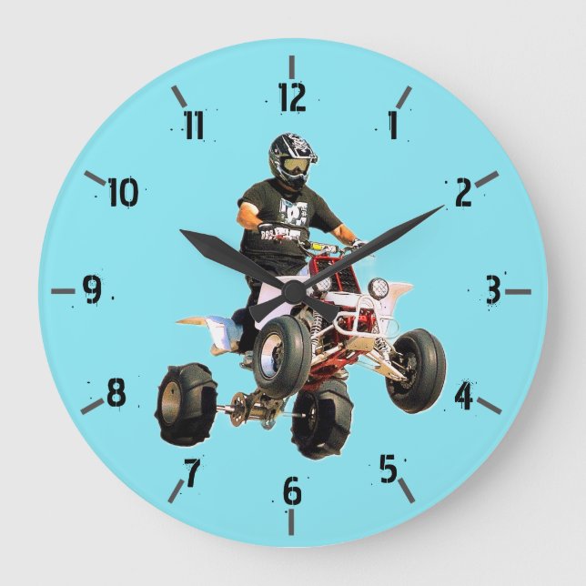 Quad bike large clock (Front)