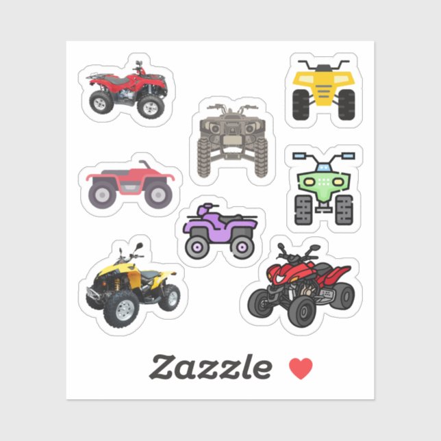 Quad Bike Stickers (Sheet)