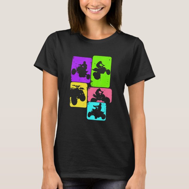 Quad Biker ATV 4 Wheeler Quad Men Boys Kids T-Shirt (Front)