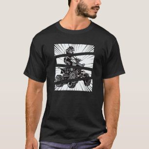 Quad Biker I Four Wheeler Bike Split Action Motors T-Shirt