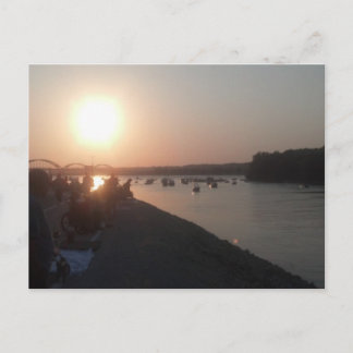 Quad Cities At Sunset Postcard