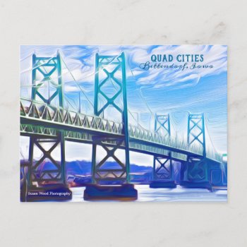 Quad Cities Usa Post Card by Siberianmom at Zazzle