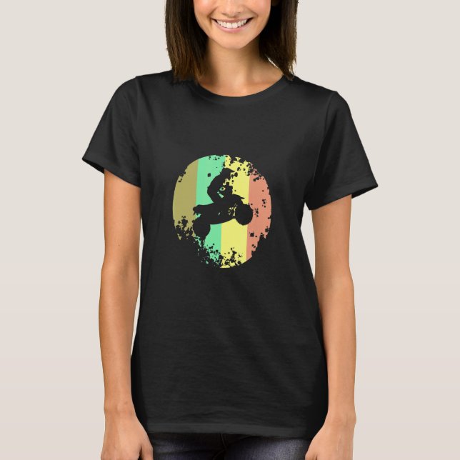 Quad motif and ATV for quadriders T-Shirt (Front)