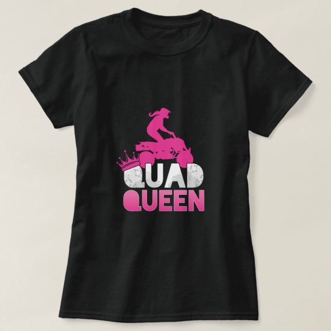 Quad Queen ATV Rider Girl Mom Mother Offroad Gift T-Shirt (Design Front)