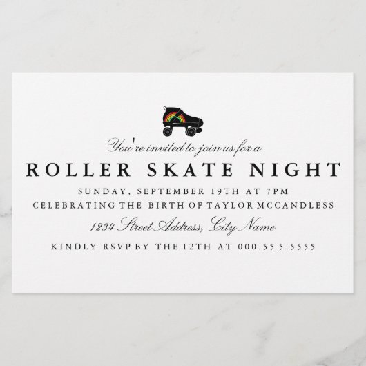 quad roller skate rainbow (Front)