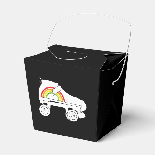 quad skate rainbow favor boxes (Front Side)