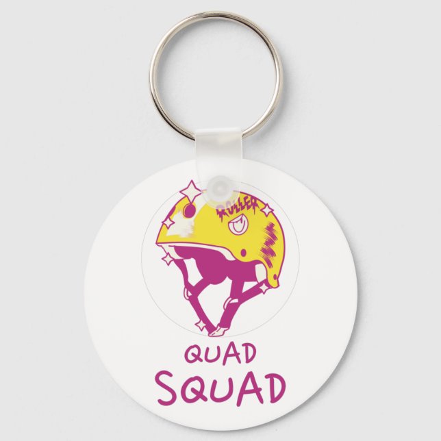 Quad Squad   Keychain (Front)