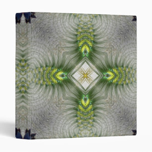 Quadcross Shaman Green Fractal Art Binder