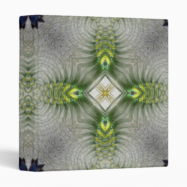 Quadcross Shaman Green Fractal Art Binder (Front/Spine)
