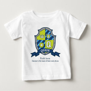 Quade boys Q name & meaning knights shield Baby T-Shirt