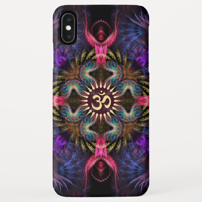 Quadra Angels Fractal Art Aum iPhone 4 Case-Mate Case (Back)