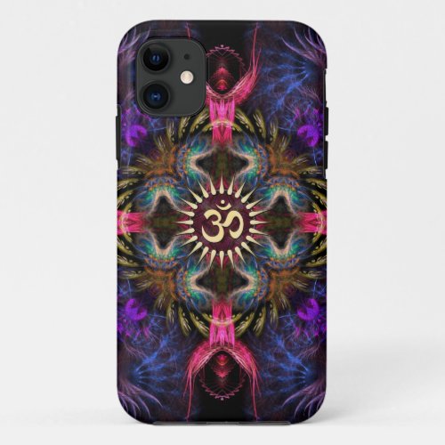 Quadra Angels Fractal Art Aum iPhone Case