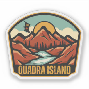 Quadra Island, British Columbia Sticker