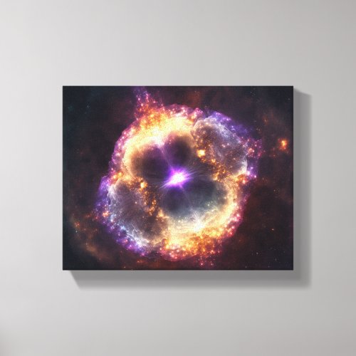 Quadra Purple Canvas Print