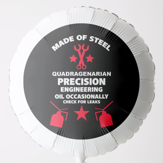 Quadragenarian Birthday Balloon (Front)