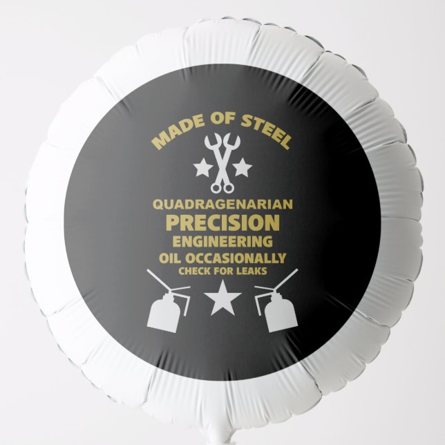 Quadragenarian Birthday Balloon (Front)