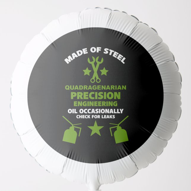 Quadragenarian Birthday Balloon (Front)