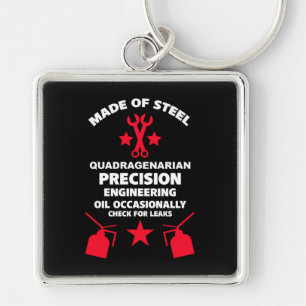 Quadragenarian Birthday Keychain