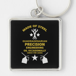 Quadragenarian Birthday Keychain