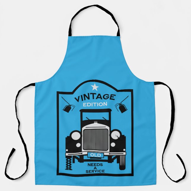 Quadragenarian Happy Birthday Over The Hill Apron (Front)
