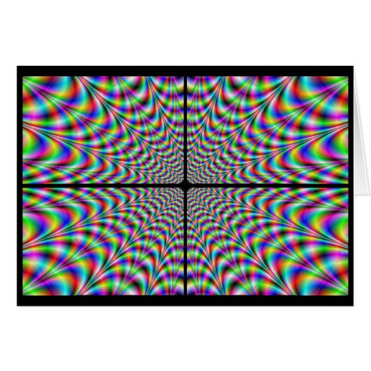 quadrants of chaos (optical illusion) cards (Front Horizontal)