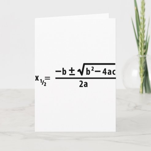 Math Formula Cards | Zazzle