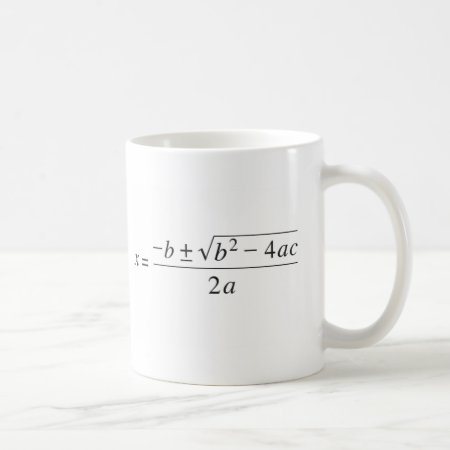 Quadratic Formula Coffee Mug